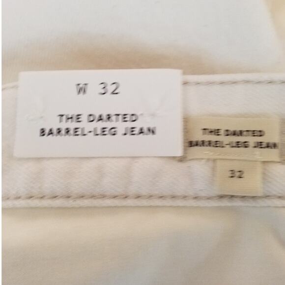 Madewell Darted Barrel-Leg Jeans Blue Sz 32 - Picture 10 of 10